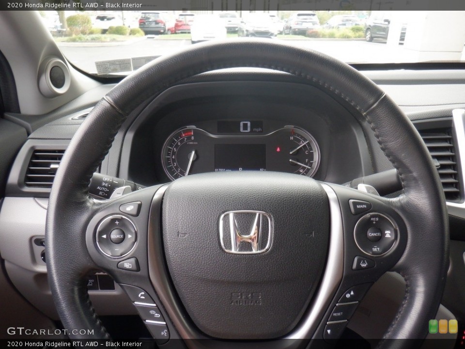 Black Interior Steering Wheel for the 2020 Honda Ridgeline RTL AWD #146498380