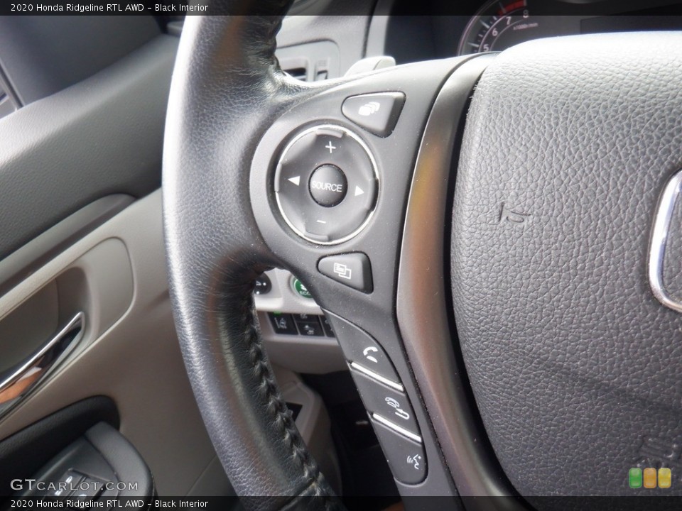 Black Interior Steering Wheel for the 2020 Honda Ridgeline RTL AWD #146498389