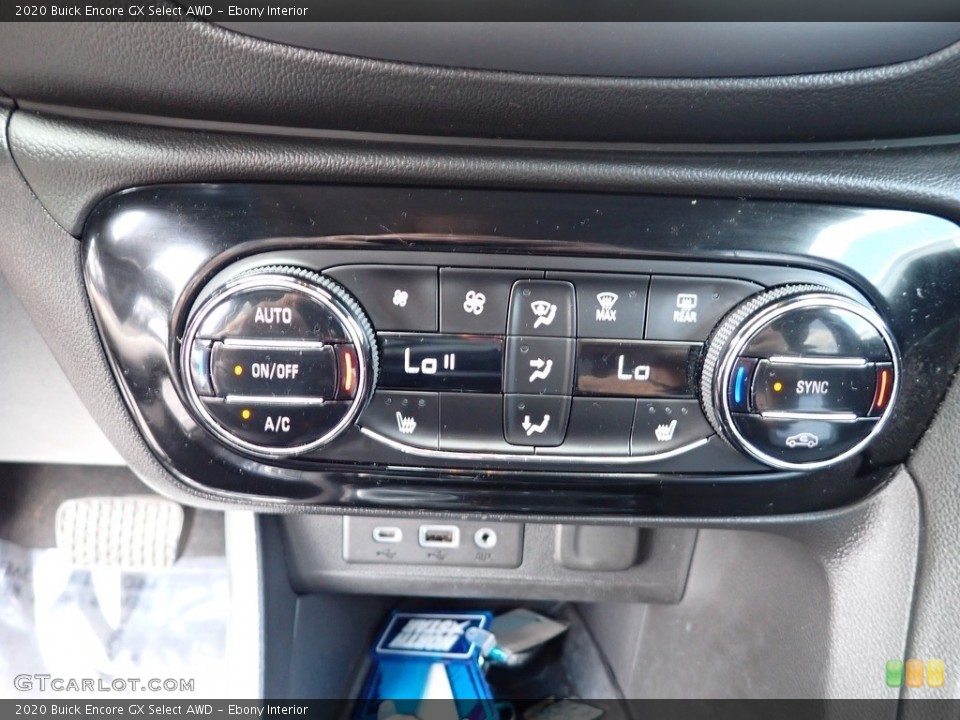 Ebony Interior Controls for the 2020 Buick Encore GX Select AWD #146498755
