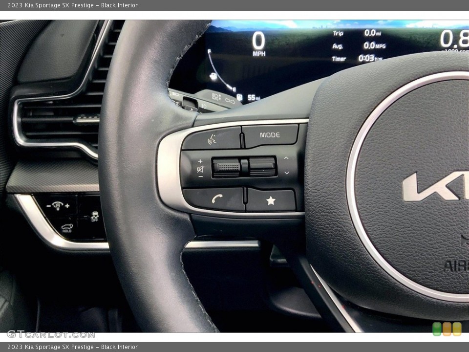 Black Interior Steering Wheel for the 2023 Kia Sportage SX Prestige #146499600