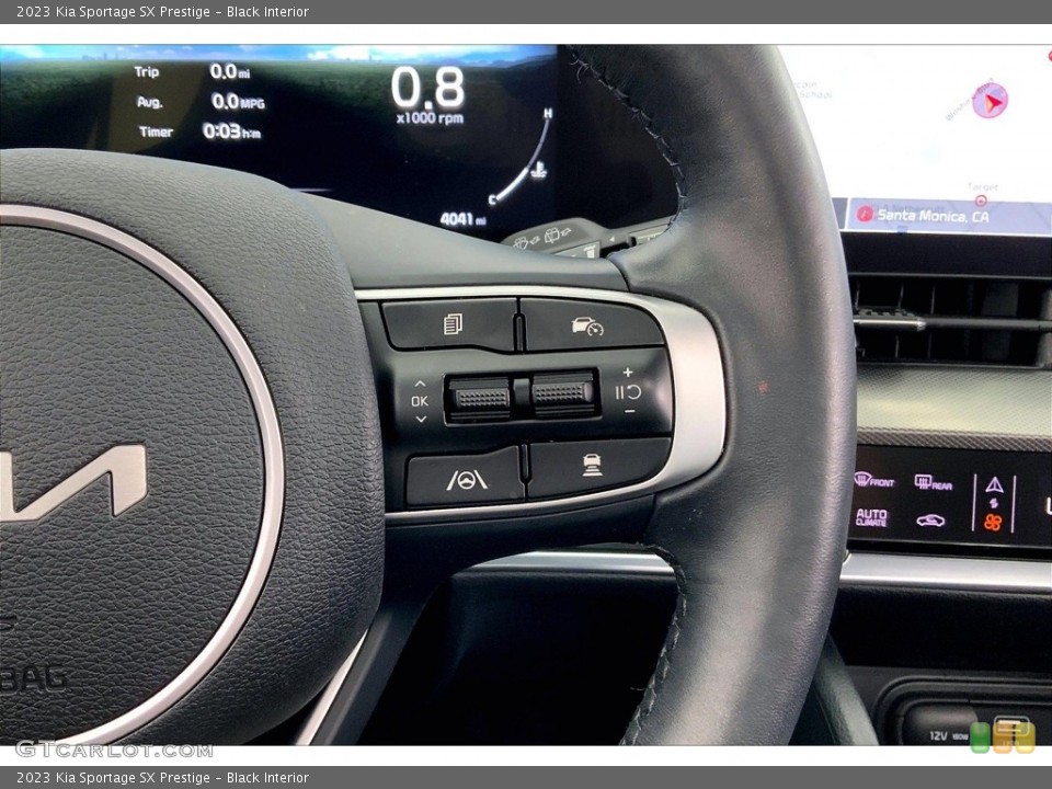 Black Interior Steering Wheel for the 2023 Kia Sportage SX Prestige #146499625