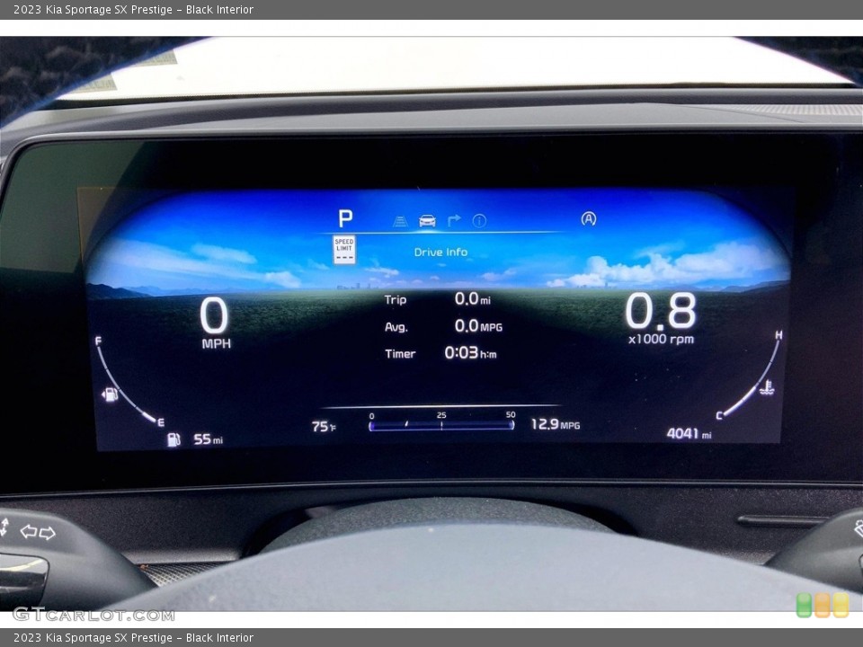 Black Interior Gauges for the 2023 Kia Sportage SX Prestige #146499649