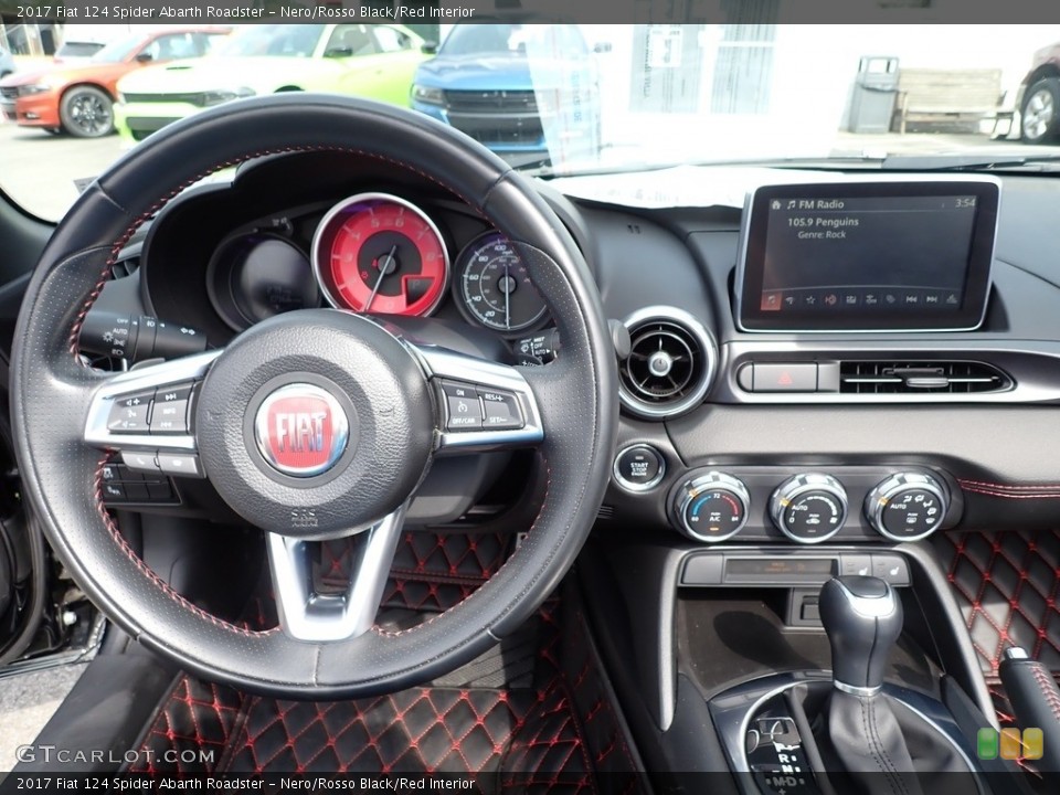 Nero/Rosso Black/Red Interior Dashboard for the 2017 Fiat 124 Spider Abarth Roadster #146499853