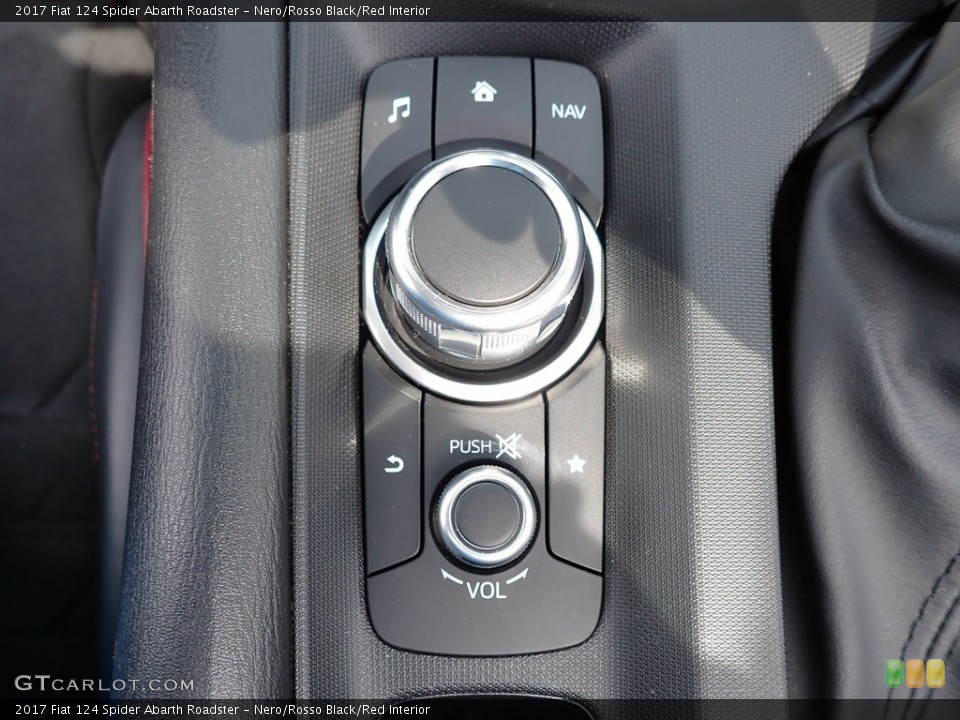 Nero/Rosso Black/Red Interior Controls for the 2017 Fiat 124 Spider Abarth Roadster #146499937