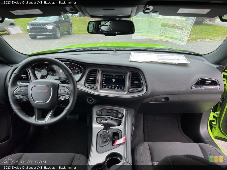 Black Interior Dashboard for the 2023 Dodge Challenger SXT Blacktop #146500140
