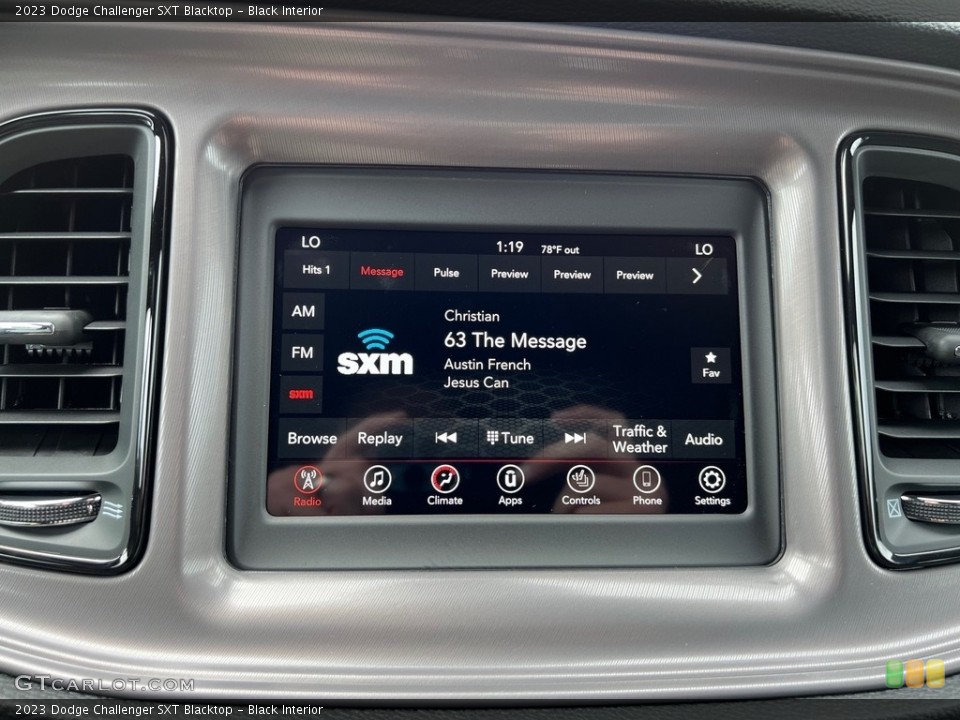 Black Interior Audio System for the 2023 Dodge Challenger SXT Blacktop #146500342