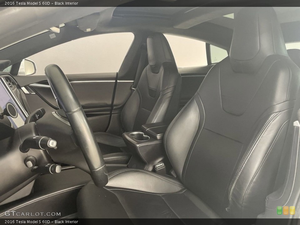Black Interior Front Seat for the 2016 Tesla Model S 60D #146500381