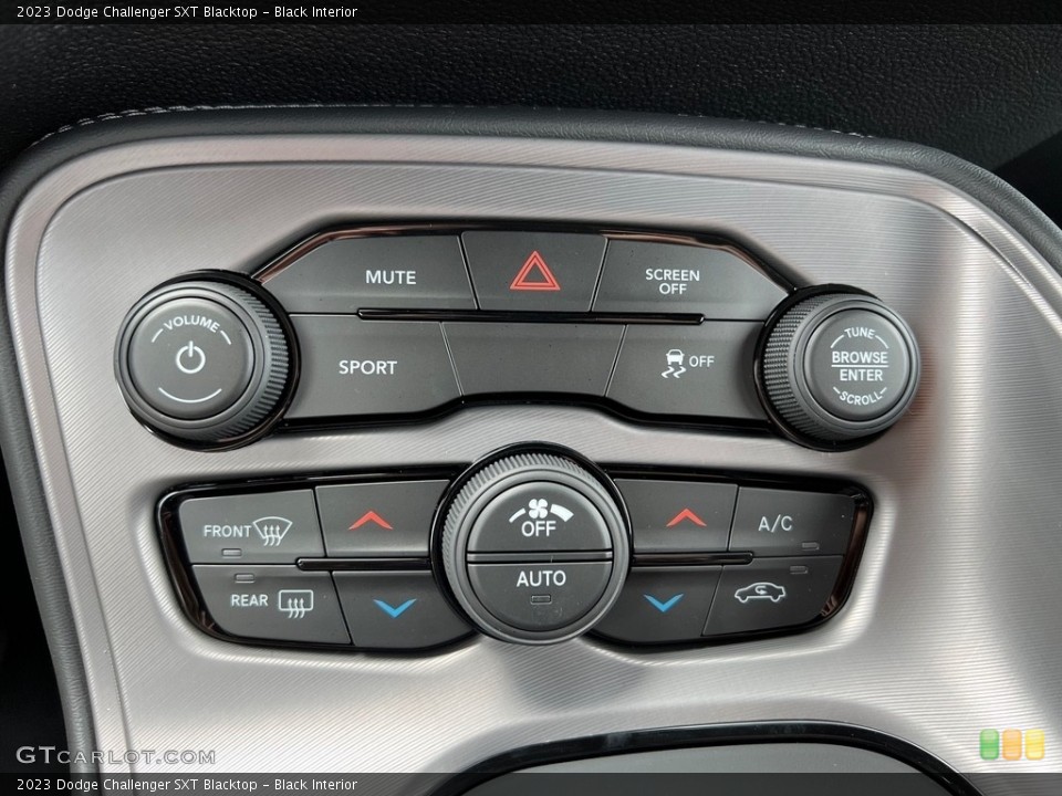 Black Interior Controls for the 2023 Dodge Challenger SXT Blacktop #146500394