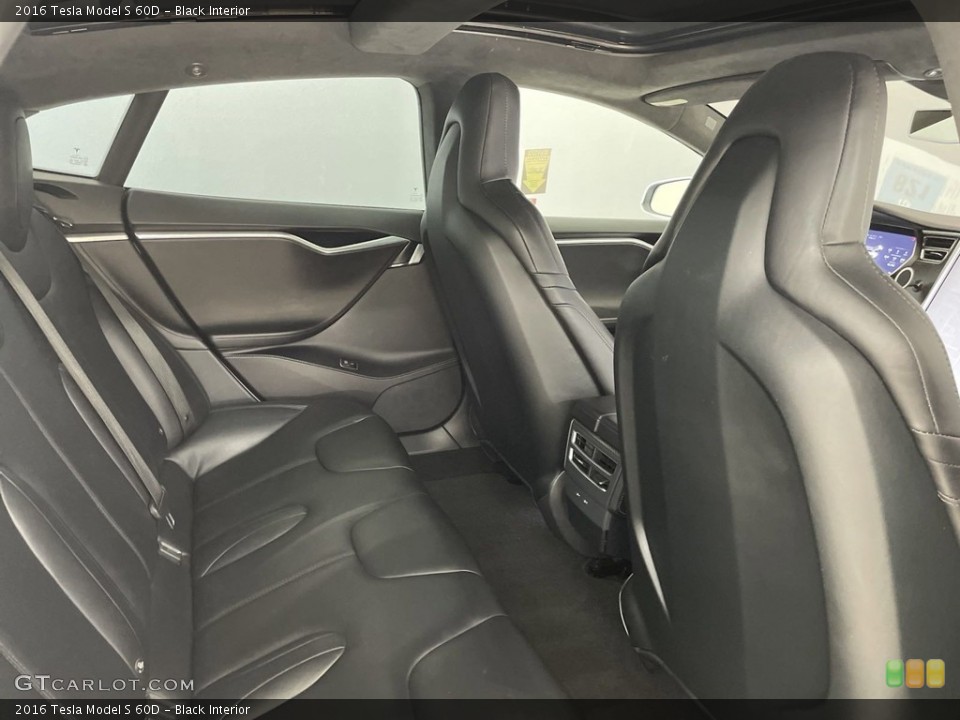 Black Interior Rear Seat for the 2016 Tesla Model S 60D #146500726