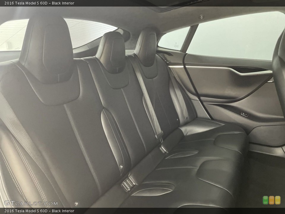 Black Interior Rear Seat for the 2016 Tesla Model S 60D #146500744