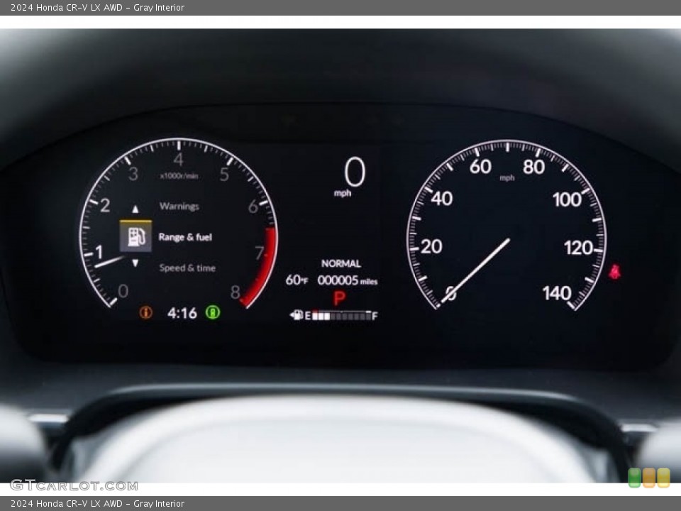 Gray Interior Gauges for the 2024 Honda CR-V LX AWD #146500783