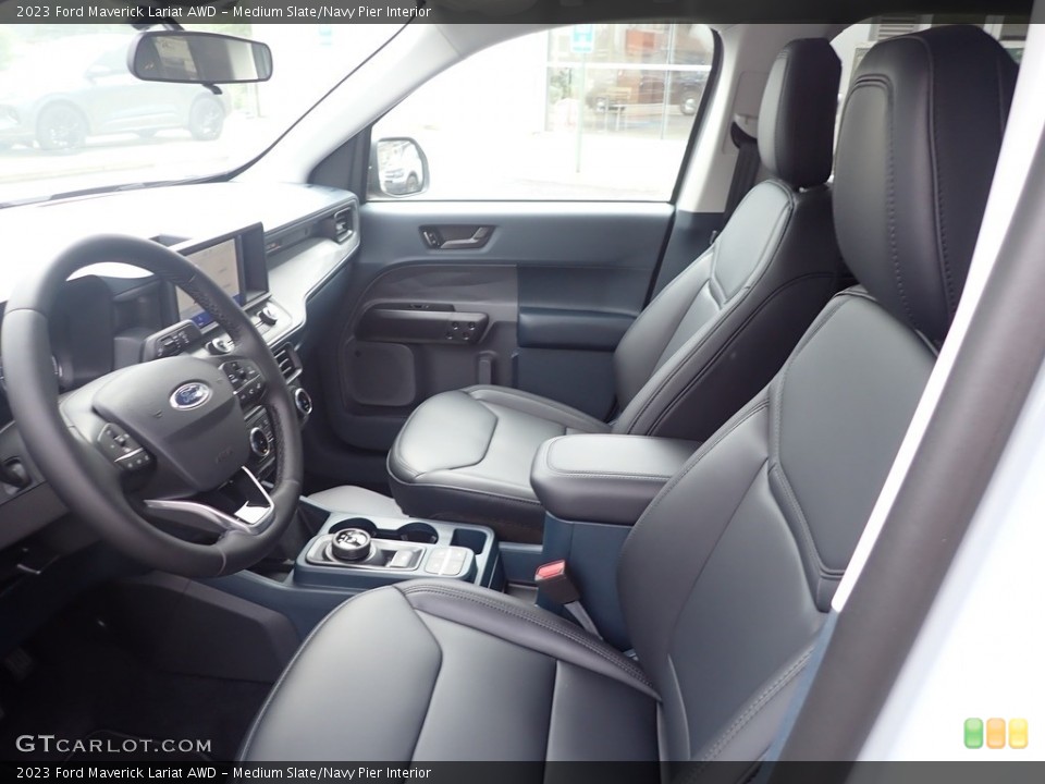 Medium Slate/Navy Pier Interior Front Seat for the 2023 Ford Maverick Lariat AWD #146501080