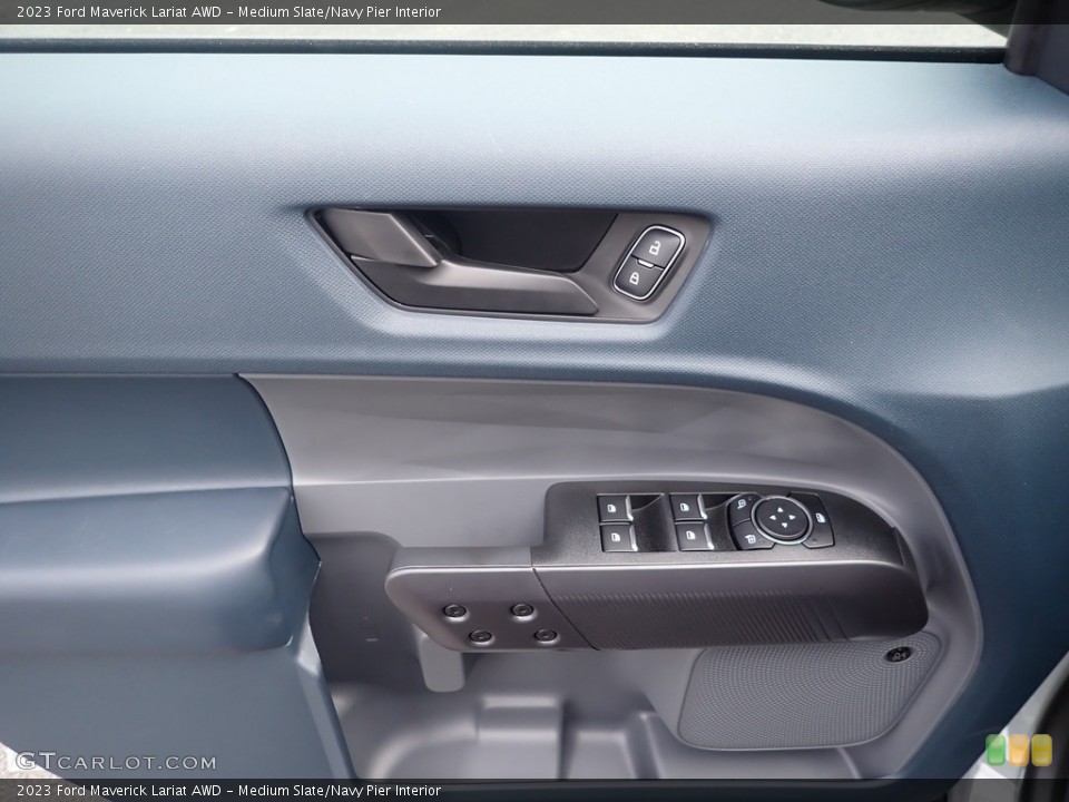 Medium Slate/Navy Pier Interior Door Panel for the 2023 Ford Maverick Lariat AWD #146501095