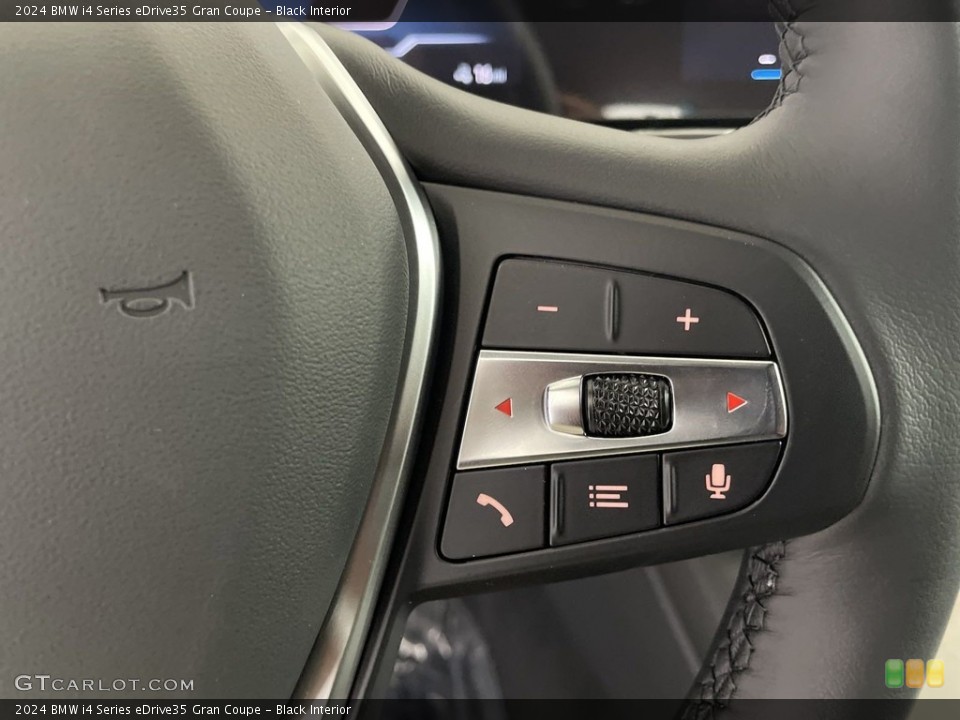 Black Interior Steering Wheel for the 2024 BMW i4 Series eDrive35 Gran Coupe #146501167