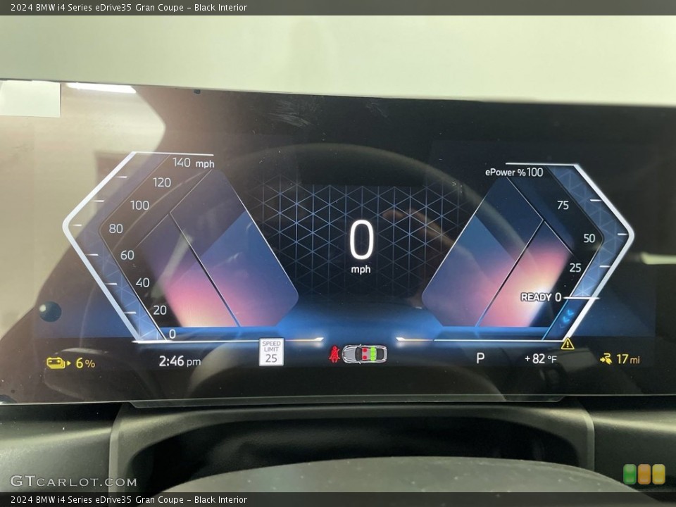 Black Interior Gauges for the 2024 BMW i4 Series eDrive35 Gran Coupe #146501182
