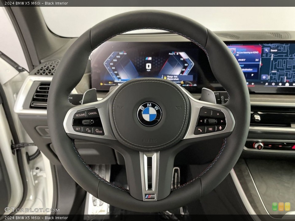 Black Interior Steering Wheel for the 2024 BMW X5 M60i #146501599
