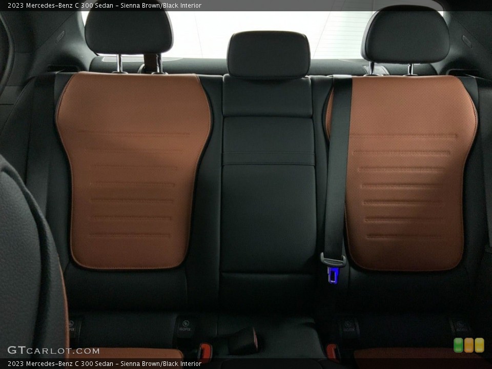Sienna Brown/Black Interior Rear Seat for the 2023 Mercedes-Benz C 300 Sedan #146501647