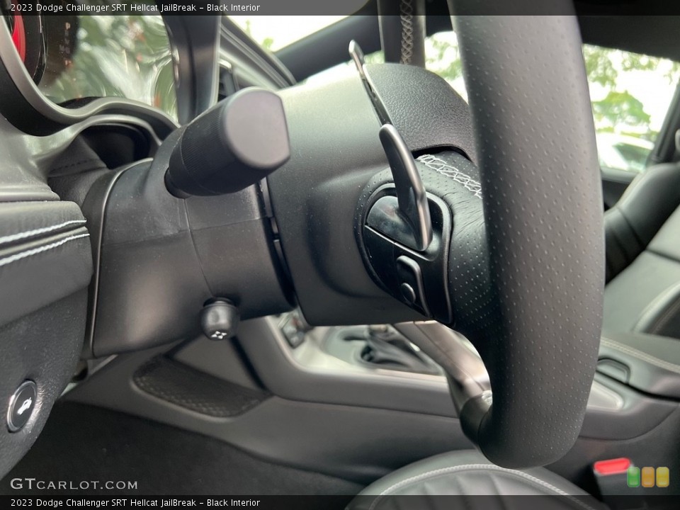 Black Interior Steering Wheel for the 2023 Dodge Challenger SRT Hellcat JailBreak #146501782