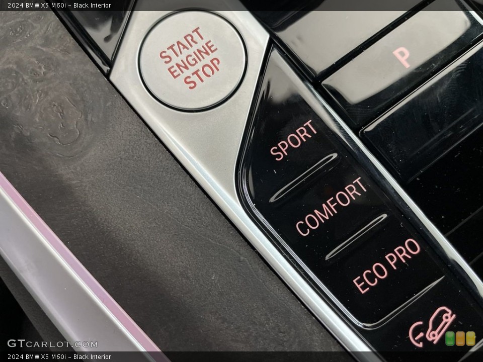 Black Interior Controls for the 2024 BMW X5 M60i #146501869
