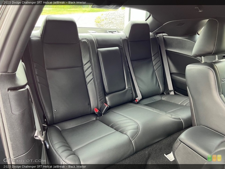 Black Interior Rear Seat for the 2023 Dodge Challenger SRT Hellcat JailBreak #146501941