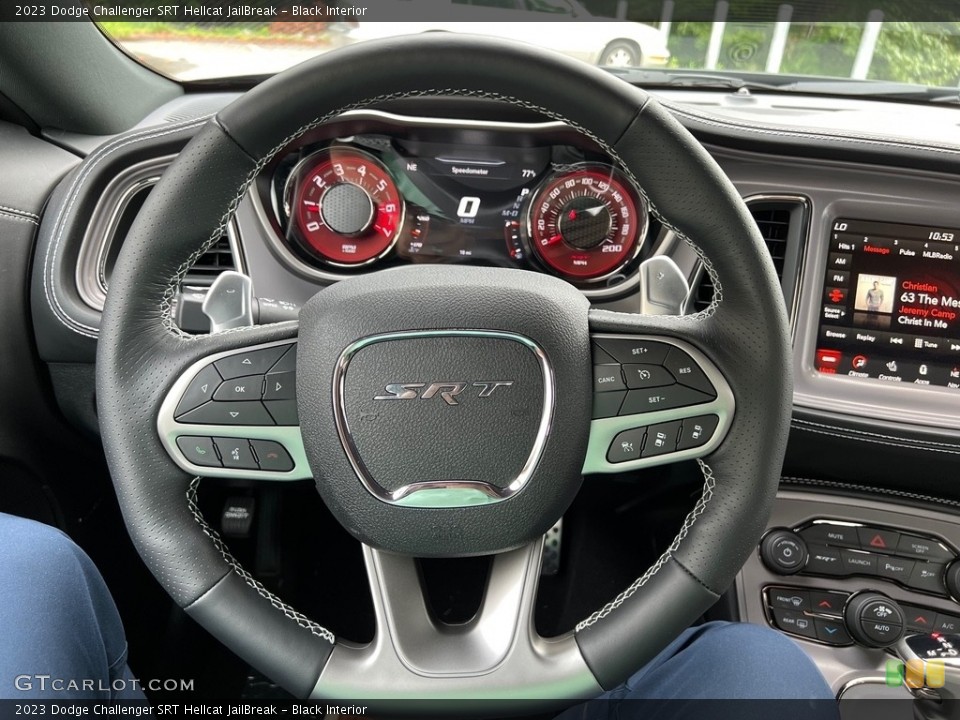 Black Interior Steering Wheel for the 2023 Dodge Challenger SRT Hellcat JailBreak #146502013