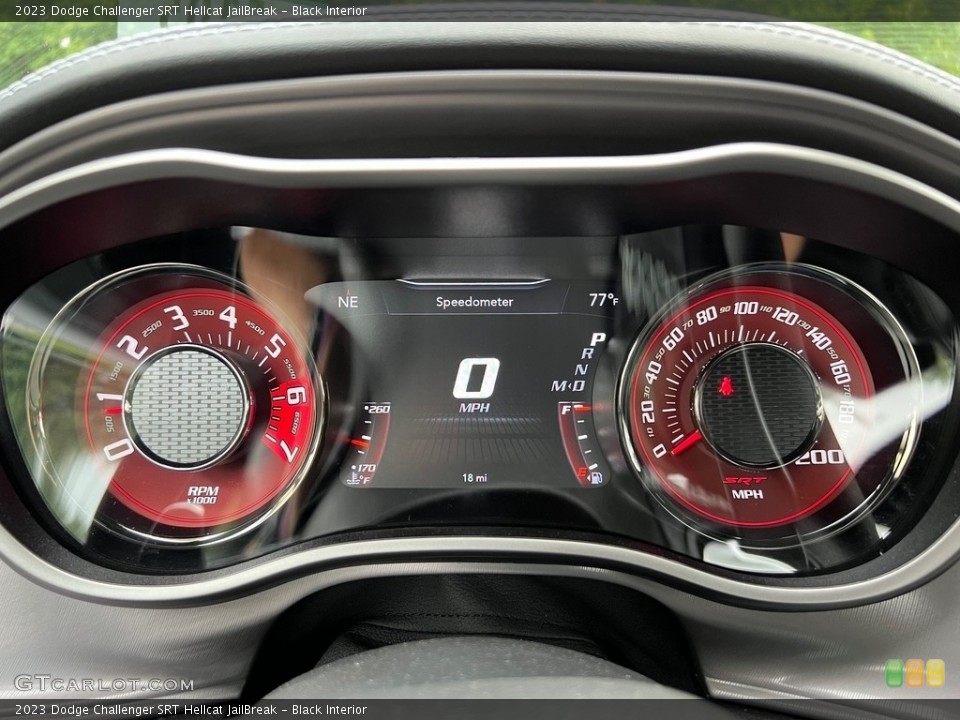 Black Interior Gauges for the 2023 Dodge Challenger SRT Hellcat JailBreak #146502049