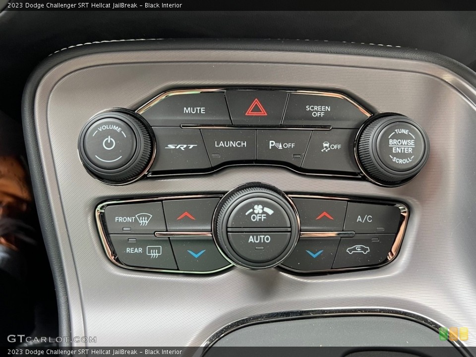 Black Interior Controls for the 2023 Dodge Challenger SRT Hellcat JailBreak #146502223