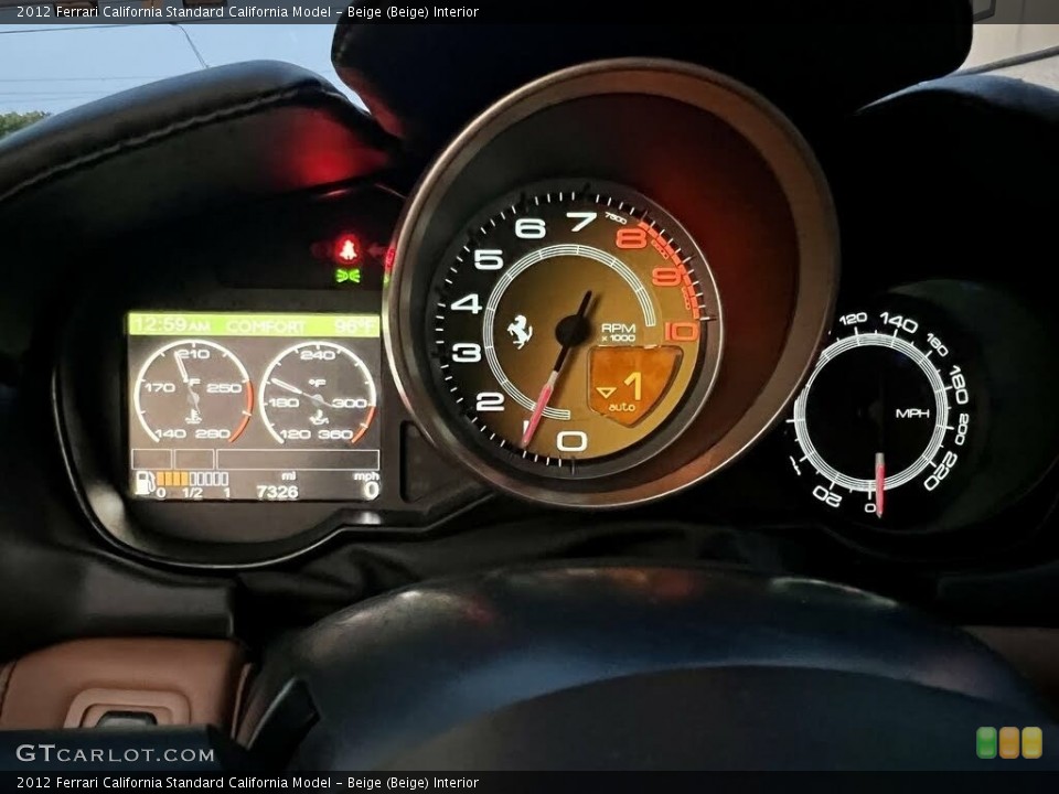 Beige (Beige) Interior Gauges for the 2012 Ferrari California  #146502259