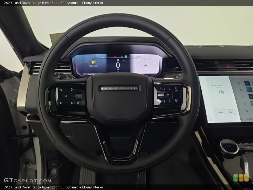 Ebony Interior Steering Wheel for the 2023 Land Rover Range Rover Sport SE Dynamic #146502555