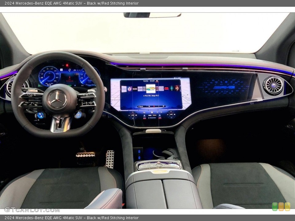 Black w/Red Stitching Interior Dashboard for the 2024 Mercedes-Benz EQE AMG 4Matic SUV #146503024