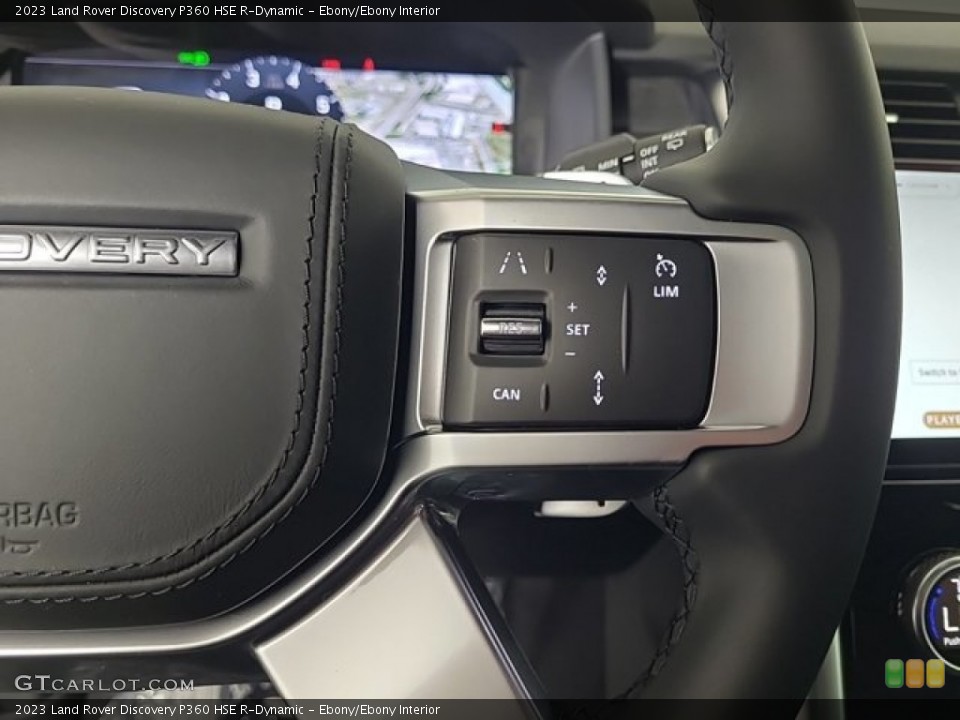 Ebony/Ebony Interior Steering Wheel for the 2023 Land Rover Discovery P360 HSE R-Dynamic #146503111