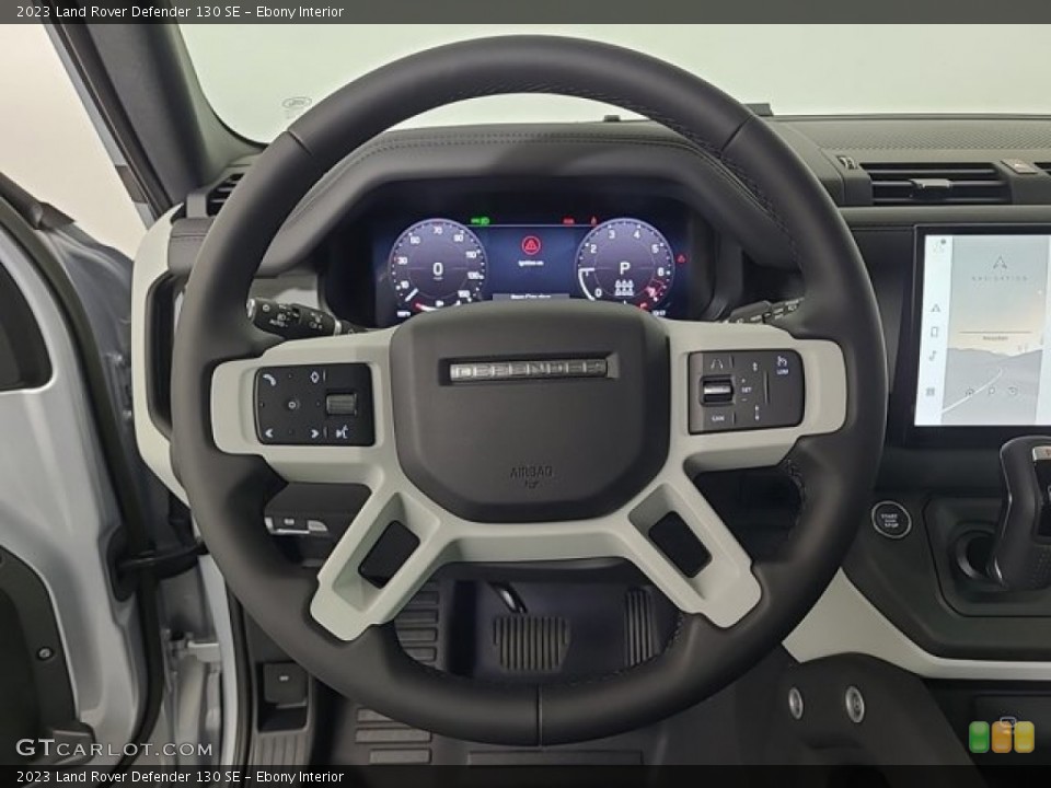 Ebony Interior Steering Wheel for the 2023 Land Rover Defender 130 SE #146503528