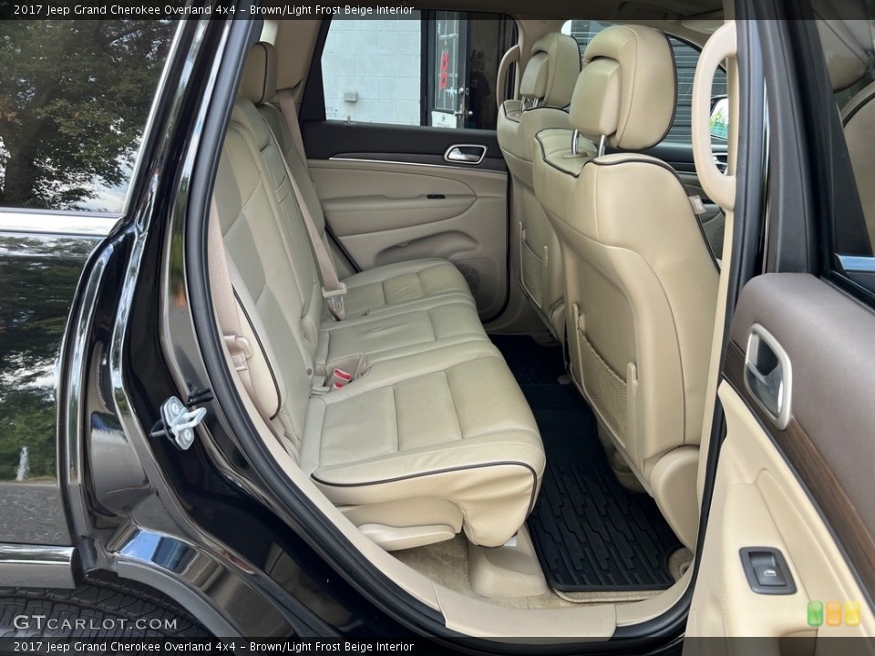 Brown/Light Frost Beige Interior Rear Seat for the 2017 Jeep Grand Cherokee Overland 4x4 #146503978