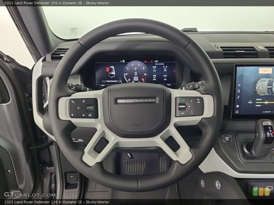 Ebony Interior Steering Wheel for the 2023 Land Rover Defender 130 X-Dynamic SE #146504050