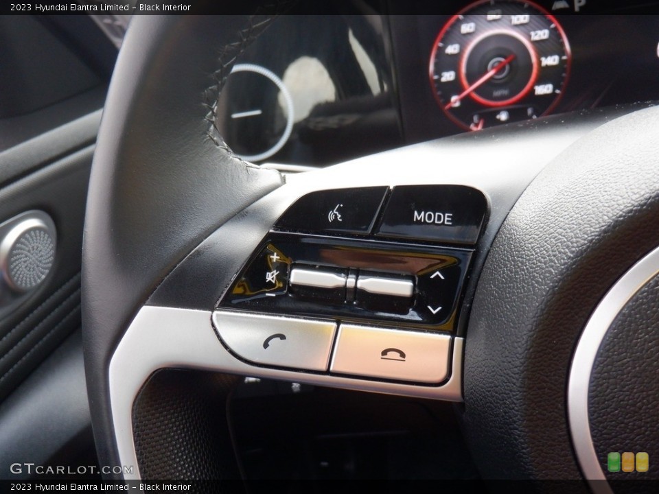 Black Interior Steering Wheel for the 2023 Hyundai Elantra Limited #146504419