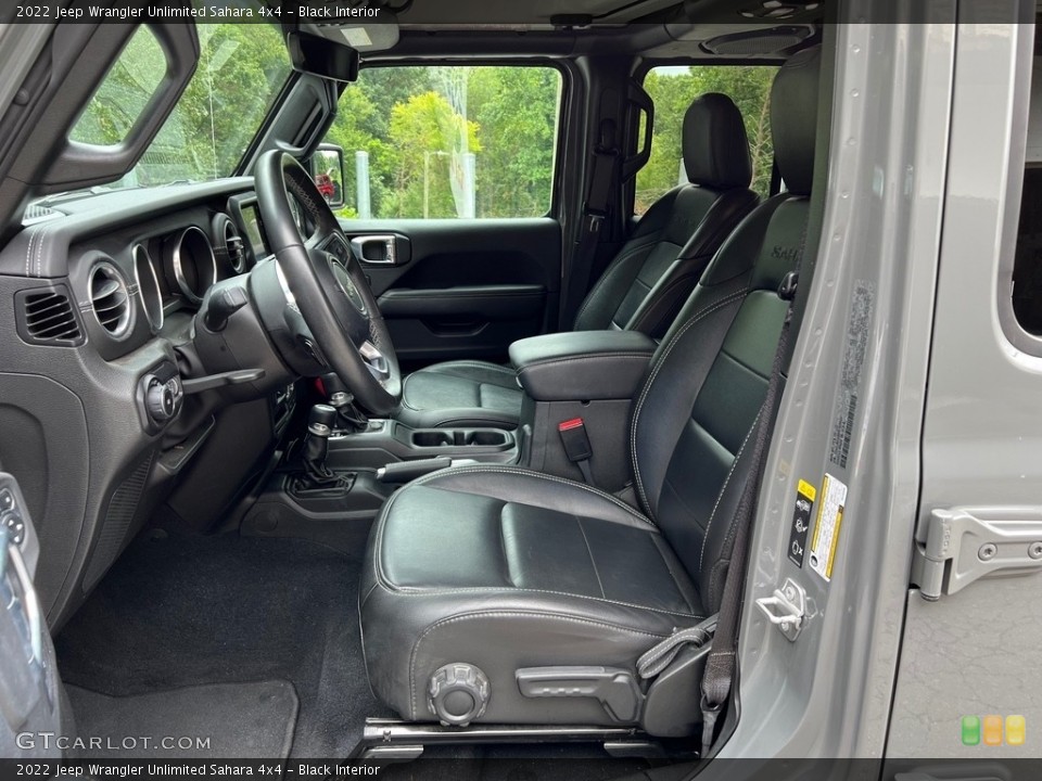 Black Interior Front Seat for the 2022 Jeep Wrangler Unlimited Sahara 4x4 #146504494