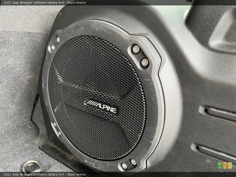 Black Interior Audio System for the 2022 Jeep Wrangler Unlimited Sahara 4x4 #146504590