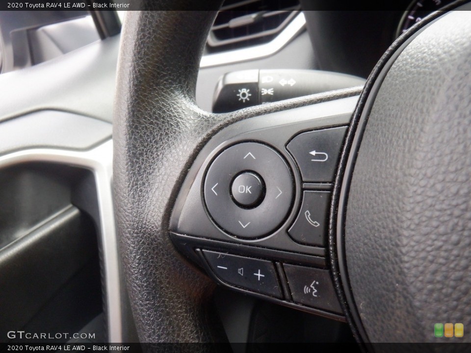 Black Interior Steering Wheel for the 2020 Toyota RAV4 LE AWD #146504788