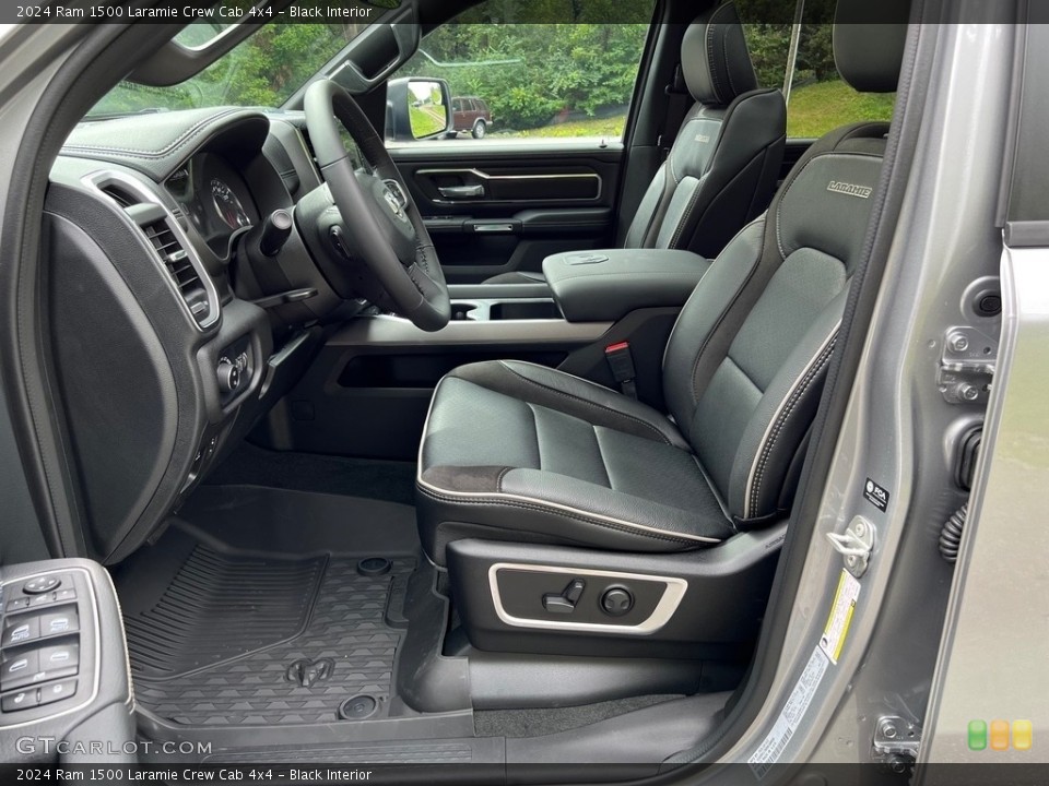 Black Interior Prime Interior for the 2024 Ram 1500 Laramie Crew Cab 4x4 #146505073