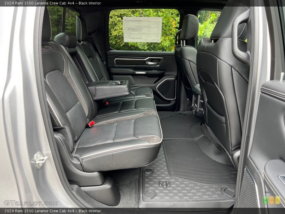Black Interior Rear Seat for the 2024 Ram 1500 Laramie Crew Cab 4x4 #146505172