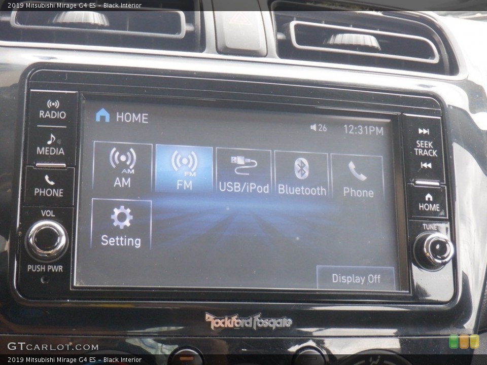 Black Interior Controls for the 2019 Mitsubishi Mirage G4 ES #146505976