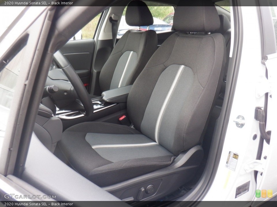 Black Interior Front Seat for the 2020 Hyundai Sonata SEL #146506213