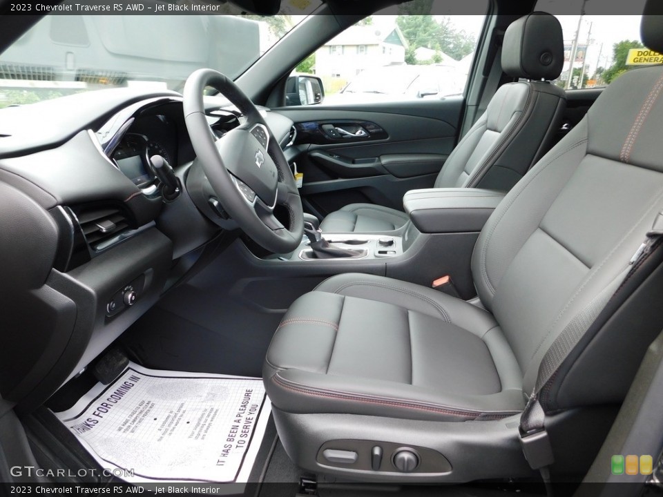 Jet Black Interior Front Seat for the 2023 Chevrolet Traverse RS AWD #146506888