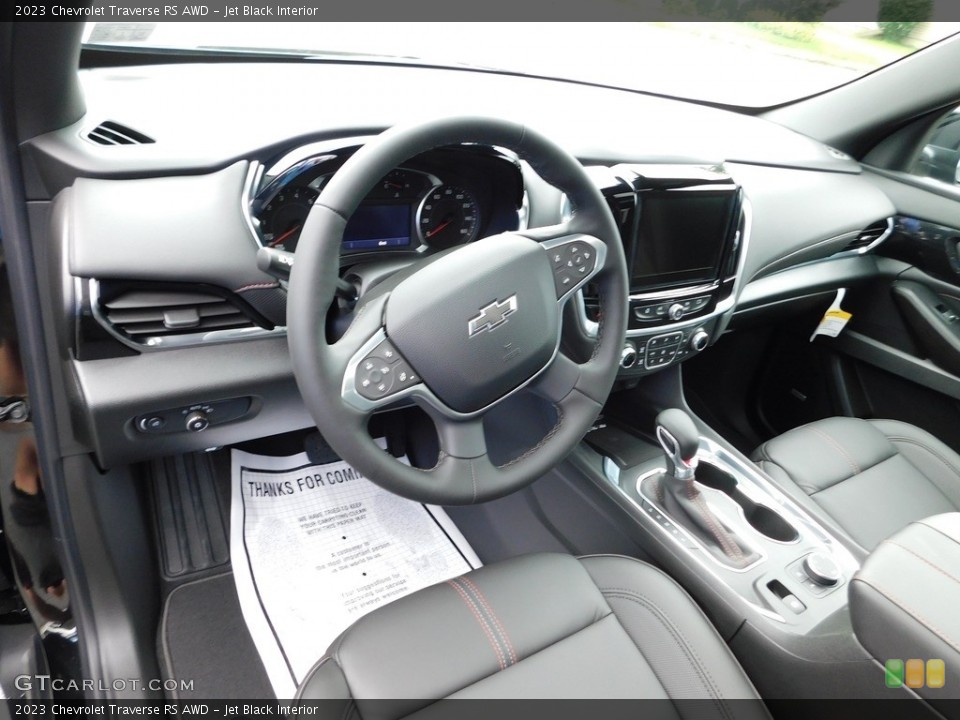 Jet Black Interior Dashboard for the 2023 Chevrolet Traverse RS AWD #146506894