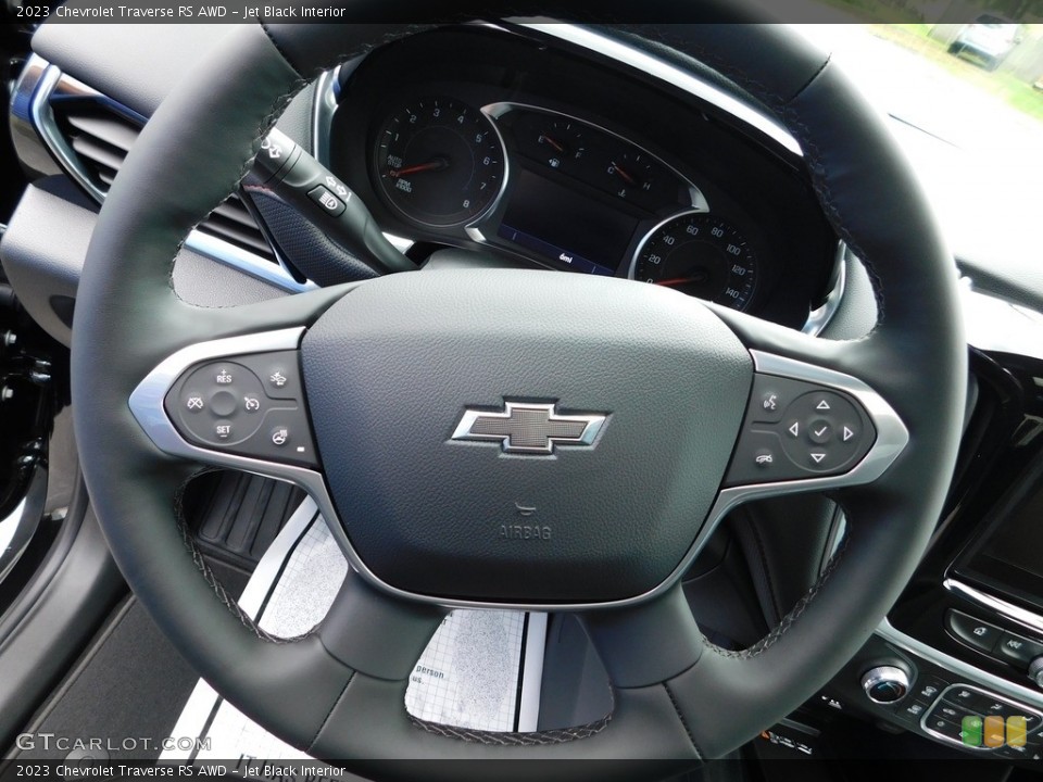 Jet Black Interior Steering Wheel for the 2023 Chevrolet Traverse RS AWD #146506900