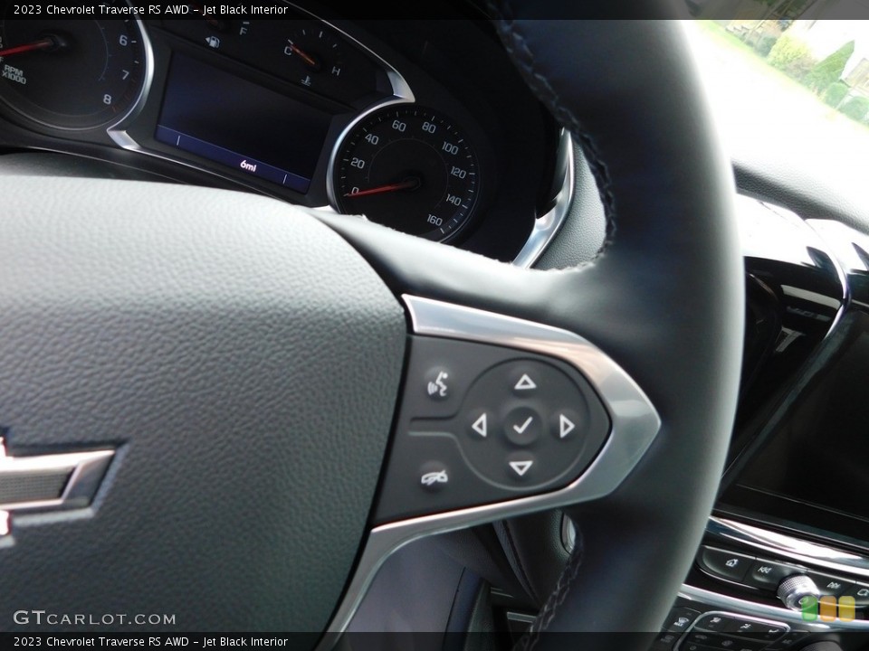 Jet Black Interior Steering Wheel for the 2023 Chevrolet Traverse RS AWD #146506903