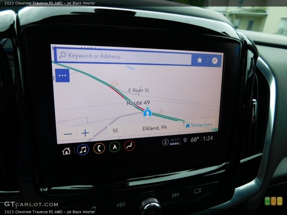 Jet Black Interior Navigation for the 2023 Chevrolet Traverse RS AWD #146506927
