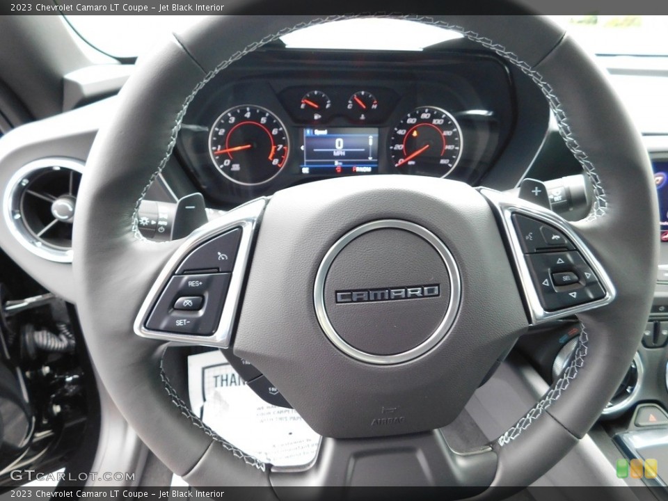 Jet Black Interior Steering Wheel for the 2023 Chevrolet Camaro LT Coupe #146507074