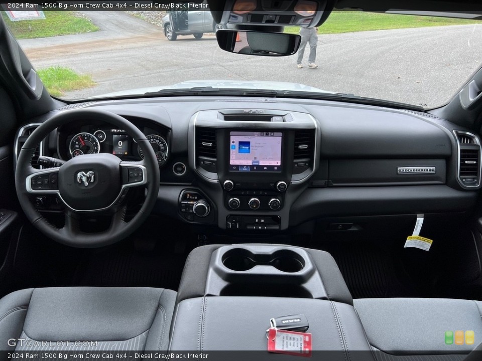 Diesel Gray/Black Interior Dashboard for the 2024 Ram 1500 Big Horn Crew Cab 4x4 #146507344