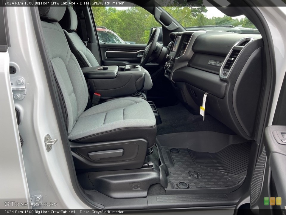 Diesel Gray/Black Interior Front Seat for the 2024 Ram 1500 Big Horn Crew Cab 4x4 #146507365